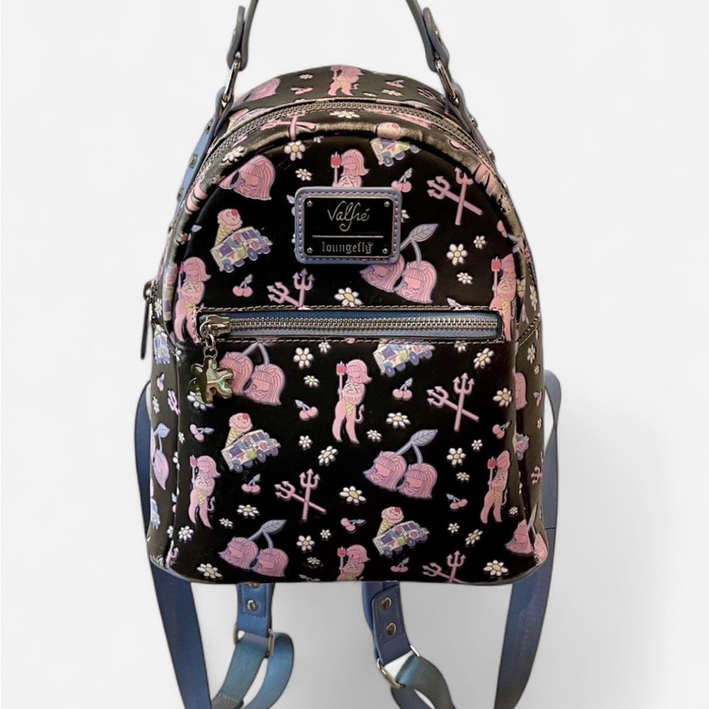 Loungefly Black and Pink Angel Backpack